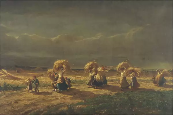 Gleaners at Chambaudoin, 1857 (oil on canvas)