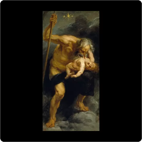 'Saturne (ou Cronos) devorant son fils'Peinture de Pierre Paul (Pierre-Paul) Rubens (ou Peter Paul ou Petrus Paulus) (1577-1640) 1636-1637 Madrid. Museo del Prado