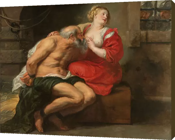 Cimon and Pero (Roman Charity), 1630-40 (oil on canvas, h 155cm -- w 190)