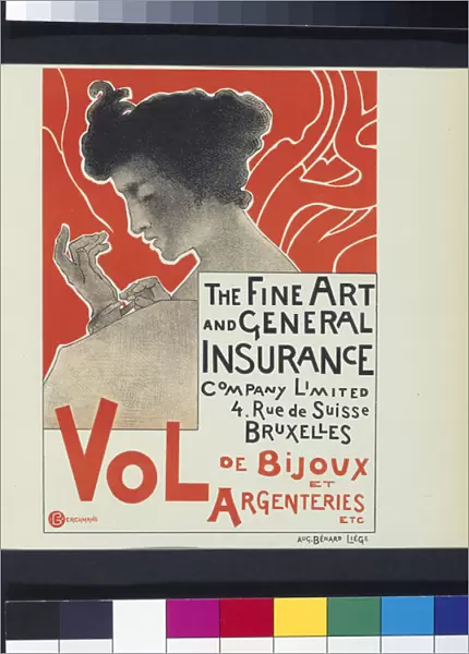 Fine Art and General Insurance, 1896 (lithography)