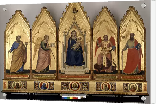 Polyptych of Giotto di Bondone (1267-1337) or the school of Giotto, known as 'Santa Maria degli Angeli'(1330-1333) because it comes from a church of the same name in Bologna