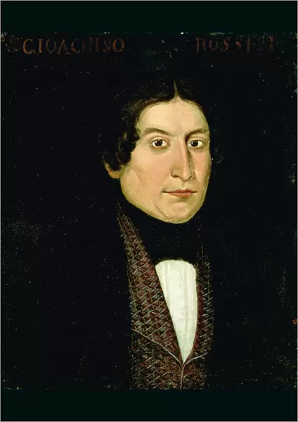 Portrait of Gioacchino Rossini (1792-1868) (oil on canvas)