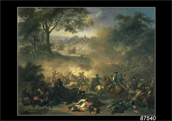 The Battle of Poltava in 1709, 1717 (oil on canvas)