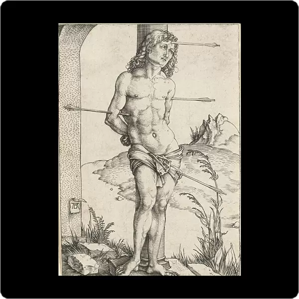 Saint Sebastian bound to a column, c. 1499 (engraving)