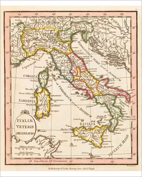 Ancient Italy. Map