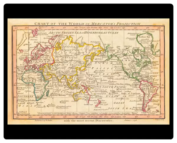 World map, 1798