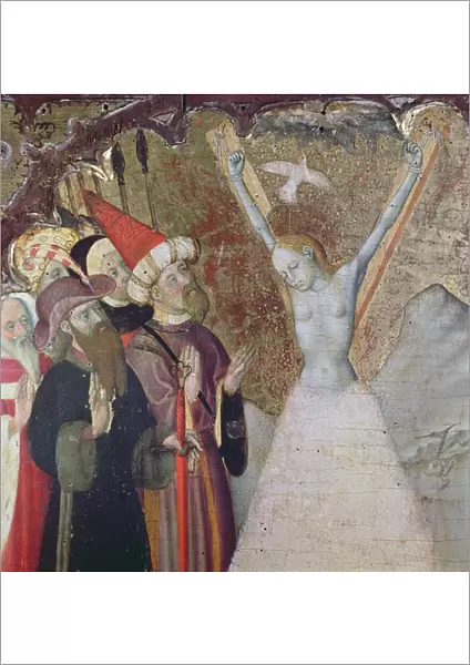 Martyrdom of St. Eulalia (tempera & gold leaf on panel) (detail)