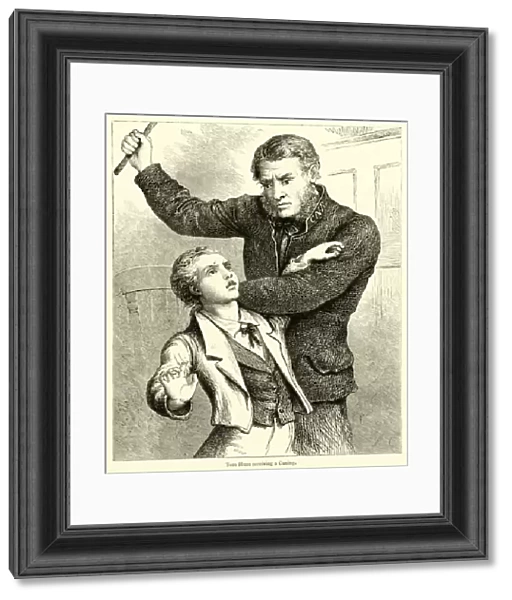Tom Hunt receiving a Caning (engraving)