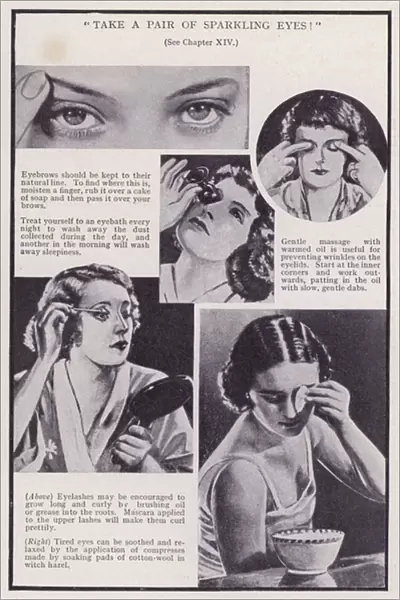 Health and Beauty: 'Take a pair of sparkling eyes!'(b  /  w photo)