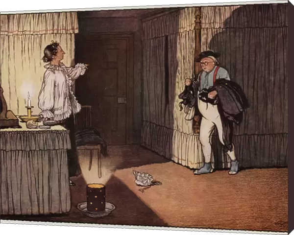 Illustration for The Pickwick Papers by Cecil Aldin (colour litho)