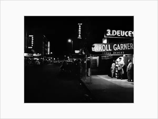 Three Deuces Jazz Club, 52nd Street, New York (b  /  w photo)