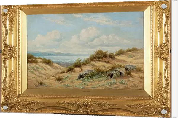 Sand dunes on the Conwy (Oil on canvas)