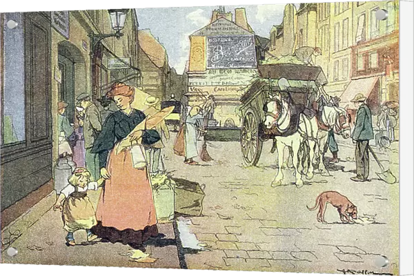 Morning, in Imagier de l enfance, c. 1900 (engraving)