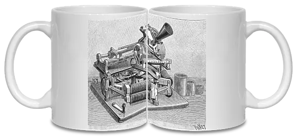 The phonograph by Thomas Edison, recording and reproduction of sound