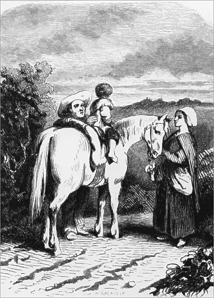La mare au diable, novel by George Sand (1846), 1860 (engraving)