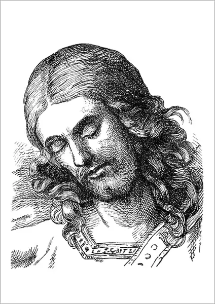 Christ, Christ's head by Johann Friedrich Overbeck
