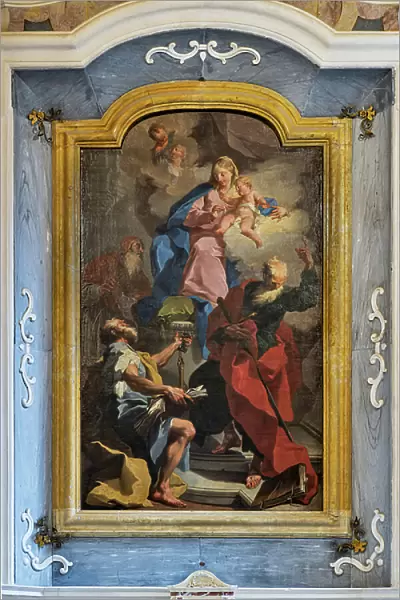 St. Peter and St. Paul and Pius V adoring Mary, 1723 (painting)