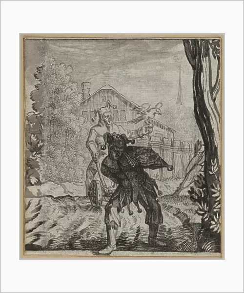 The Fool Who Thinks Himself Clever Alone, 1660-86 (brush and Indian ink on paper)