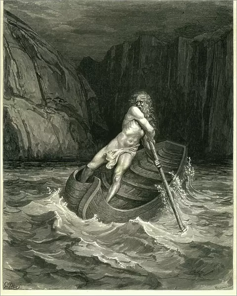 The Hell of Dante Alighieri (the Divine Comedie), 1861 (engraving)