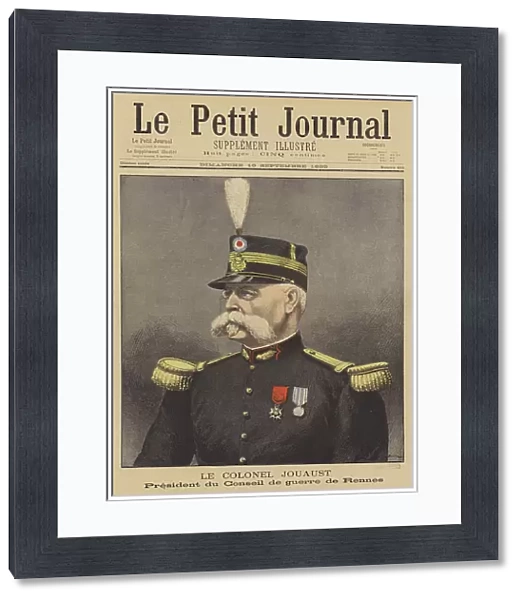 Colonel Jouaust, Chairman of the second court martial of Alfred Dreyfus (colour litho)