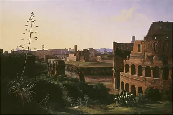 View of the Colosseum in Rome, 1837 (oil on canvas)