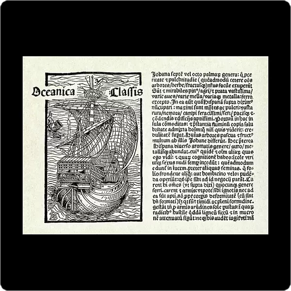 Christopher Columbus letter, 1493 (print)