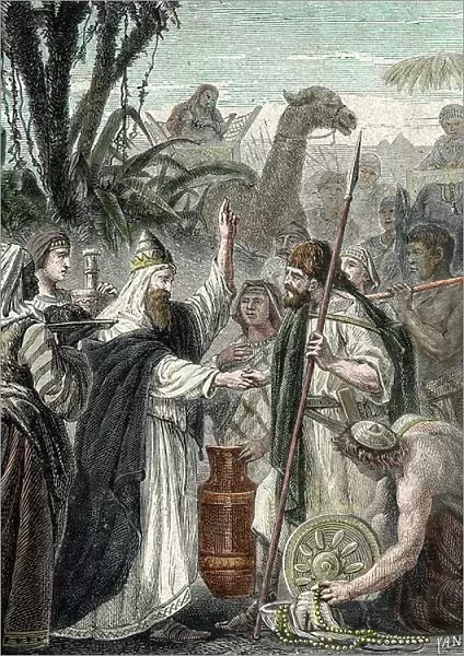 Meeting of Abraham and Melchizedek (engraving)