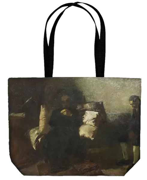 The last hours of Carlo Alberto, Oporto, 1884 (oil on canvas)