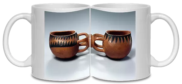 Double Bowl, Tutsi Culture, from Rwanda (wood)