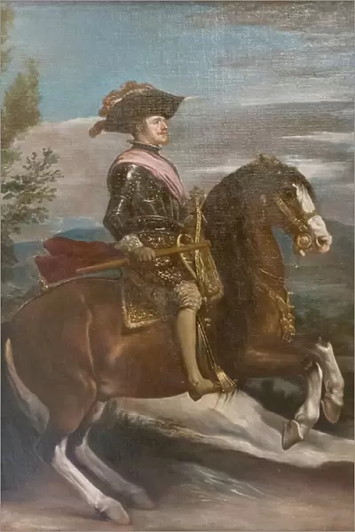 Equestrian portrait of Philip IV, 1635-36, (painting)