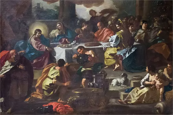 The wedding of Cana, 17th-18th century, (oil on canvas)