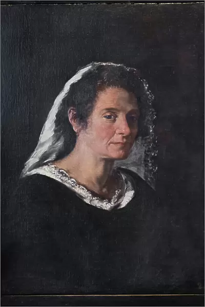 Portrait of a woman, 17th century (oil on canvas)
