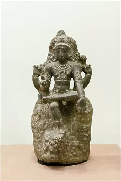 Shiva as Dakshinamurti, 1200-1300, (granite)