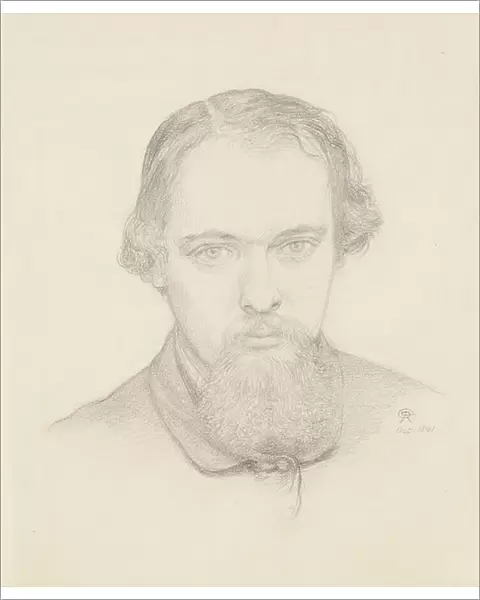 Self Portrait, 1861 (pencil on paper)