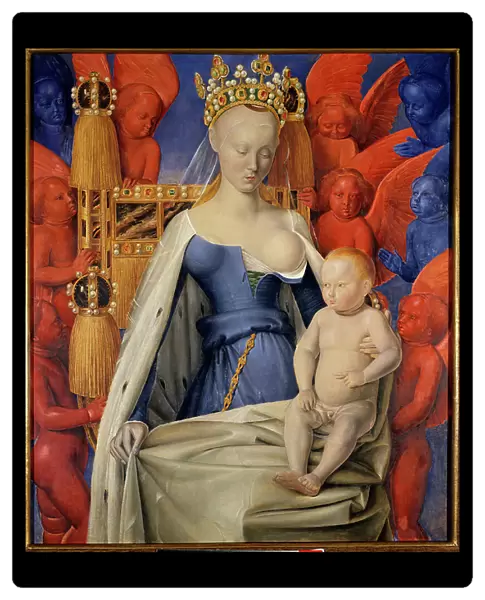 Madonna surrounded by seraphim and cherubim, 1452 (oil on panel)