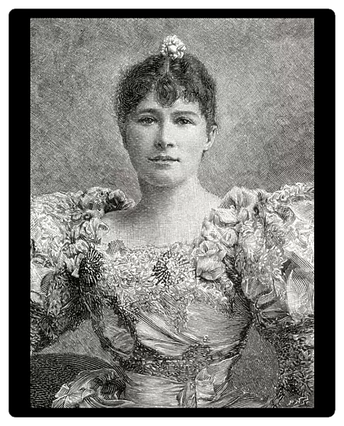 Dame Marie Tempest, 1864 - 1942. From The Strand Magazine published 1897