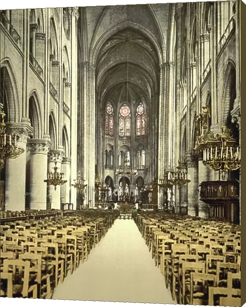 Notre Dame, interior, Paris, France, c. 1890-1900 ( photomechanical print)