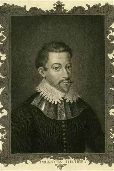 Sir Francis Drake (1540-1596), 1850 (print)