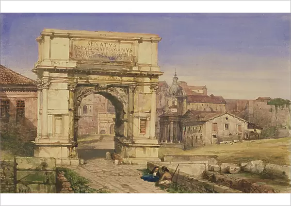 The Arch of Titus, Rome (w / c on paper)