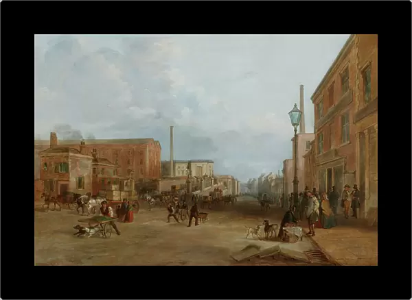 London Road, Manchester, 1844-1850 (oil on canvas)