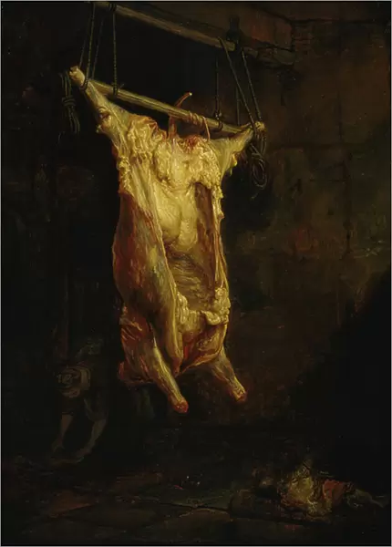 The Carcass of an Ox, late 1630s (oil on panel)