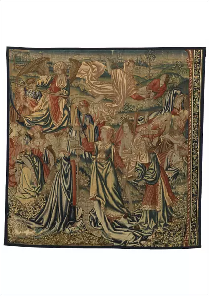 Tapestry, Triumph of Death over Chastity with the Three Fates, made in Brussels, Belgium, early 16th century (wool & silk)