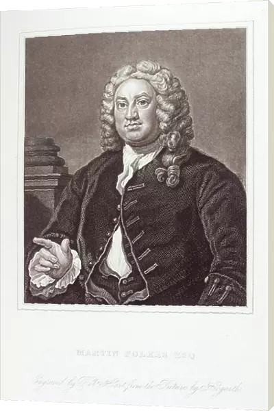 Engraving of Martin Folkes Esq by William Hogarth