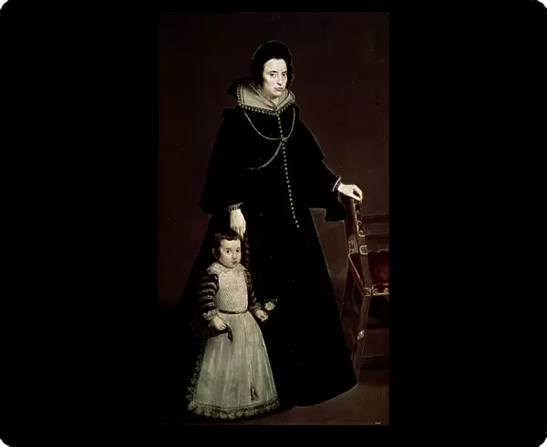 Portrait of Dona Antonia de Ipenarrieta and her son, c. 1631 (oil on canvas)