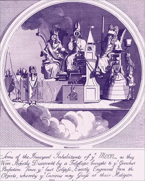 Some of the Principal Inhabitants of the Moon by William Hogarth 1724