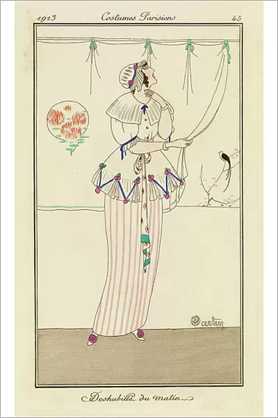 Plate 45 from Costumes Parisiens, 1913 (pouchoir print)