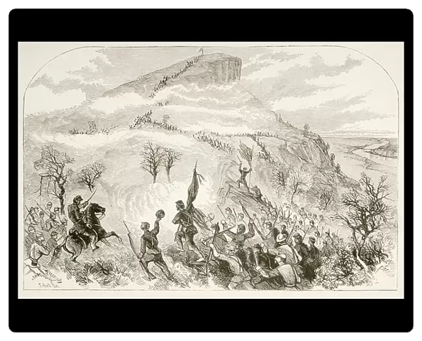 The Battle of Lookout Mountain (litho)