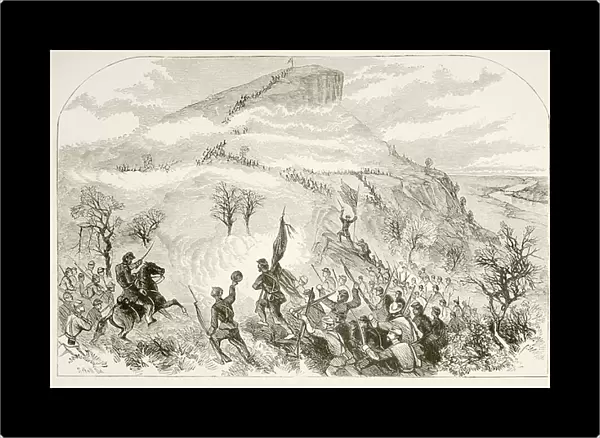 The Battle of Lookout Mountain (litho)