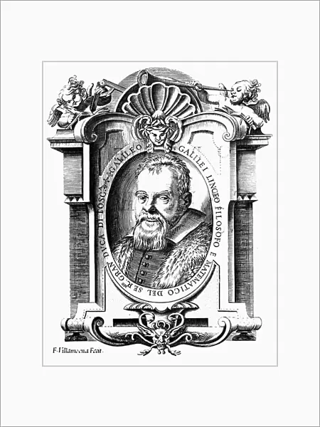 Galileo Galilei (1564-1642) (copperplate engraving)