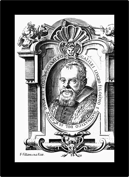 Galileo Galilei (1564-1642) (copperplate engraving)